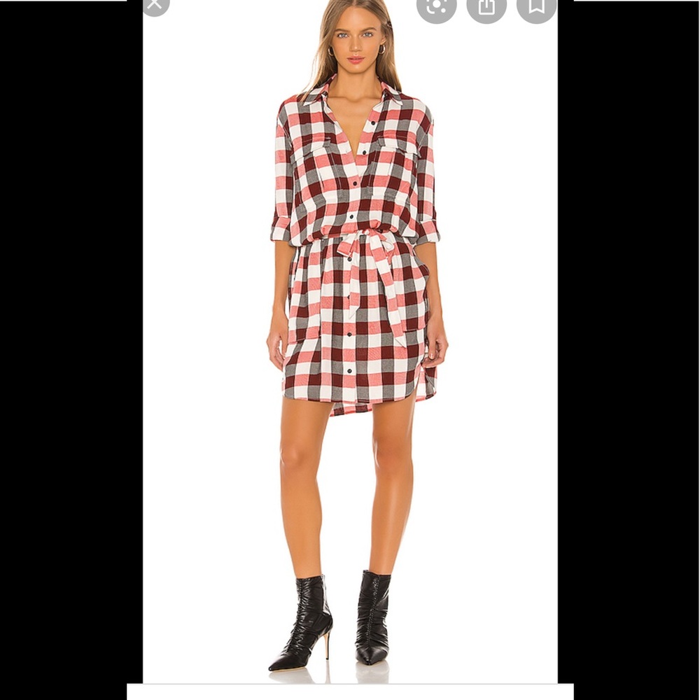 NWT Rag & Bone Red/Ivory Beck Dress